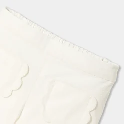 Short bébé fille en velours milleraies - blanc doux jacadi