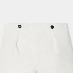 Short bébé fille en velours - blanc doux jacadi