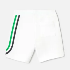 Short enfant garçon - blanc/vert