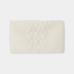Snood bébé en tricot torsadé - blanc doux jacadi