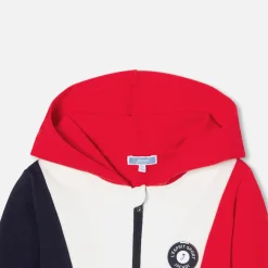 Sweat à capuche enfant - marine/multicolore