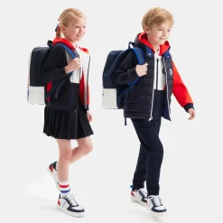 Sweat à capuche enfant - marine/multicolore