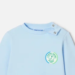 Sweat bébé garçon en interlock - nuage