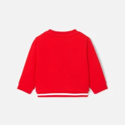 Sweat bébé garçon en molleton - rouge jacadi