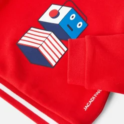 Sweat bébé garçon en molleton - rouge jacadi