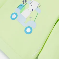 Sweat bébé garçon en molleton - vert anis