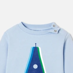 Sweat bébé garçon en molleton - bleu clair jacadi