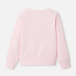 Sweat enfant fille en molleton - rose poudre jacadi