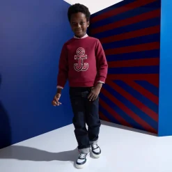 Sweat enfant garçon - rouge tomette