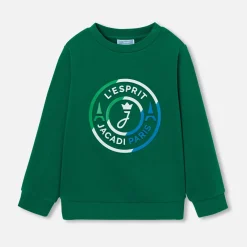 Sweat enfant garçon - vert fonce