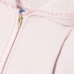 Sweat zippé bébé fille - rose poudre jacadi