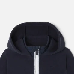 Sweat zippé en micropolaire garçon - marine jacadi