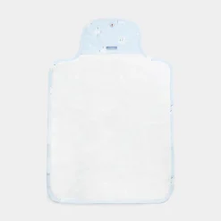 Tapis à langer nomade - blanc/bleu