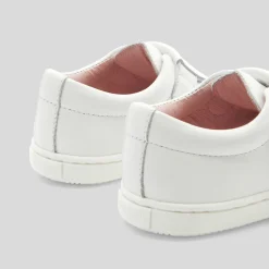 Tennis bébé fille en cuir - blanc jacadi