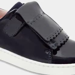 Tennis enfant fille languette amovible - marine jacadi