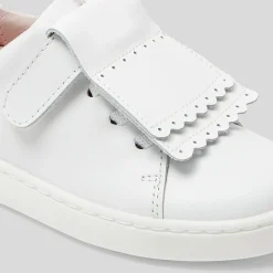 Tennis enfant fille languette amovible - blanc jacadi