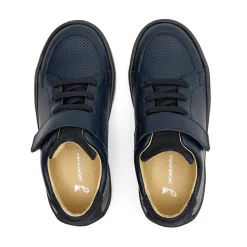 Tennis enfant garçon en cuir - marine jacadi