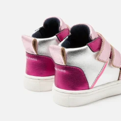 Tennis montantes bébé fille - argent/multicolore