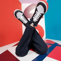 Tennis montantes enfant garçon - marine/bordeaux