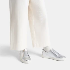 Tennis sans-gène enfant fille - argent