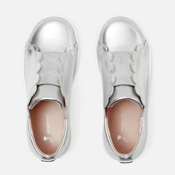 Tennis sans-gène enfant fille - argent