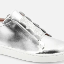 Tennis sans-gène enfant fille - argent