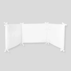 Tour de lit brodé à la main - blanc jacadi