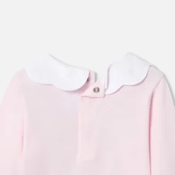 T-shirt bébé fille manches longues - rose poudre jacadi