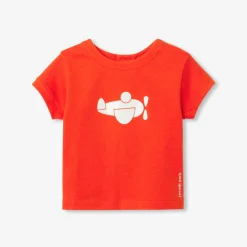 T-shirt bébé garçon manches courtes - tangerine