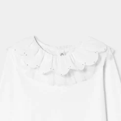 T-shirt enfant fille à collerette