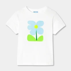T-shirt enfant fille manches courtes - blanc jacadi