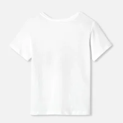 T-shirt enfant fille manches courtes - blanc jacadi