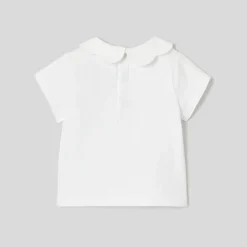 T-shirt manches courtes bébé fille - blanc jacadi