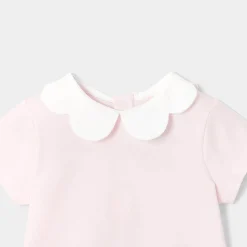 T-shirt manches courtes bébé fille - rose poudre jacadi