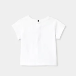 T-shirt manches courtes bébé fille - blanc jacadi