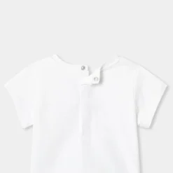 T-shirt manches courtes bébé fille - blanc jacadi