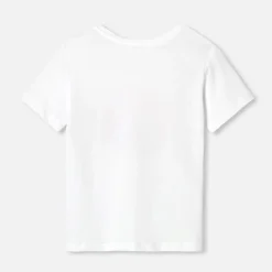 T-shirt manches courtes enfant fille - blanc jacadi