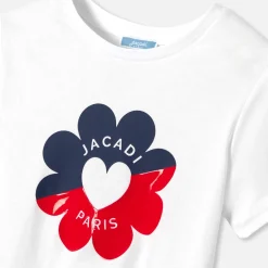 T-shirt manches courtes enfant fille - blanc jacadi