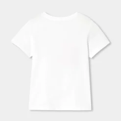 T-shirt manches courtes enfant fille - blanc jacadi