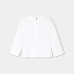 T-shirt manches longues bébé fille - blanc jacadi