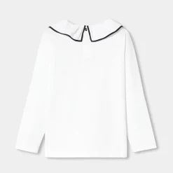 T-shirt manches longues enfant fille - blanc jacadi