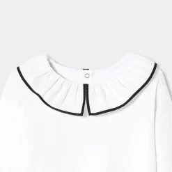 T-shirt manches longues enfant fille - blanc jacadi