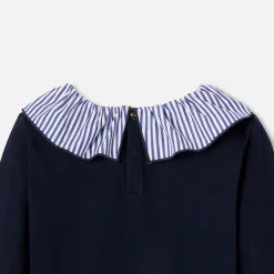 T-shirt manches longues enfant fille - marine jacadi