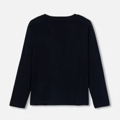 T-shirt manches longues enfant garçon - marine jacadi