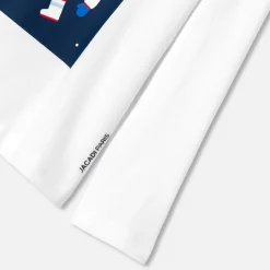 T-shirt manches longues enfant garçon - blanc jacadi