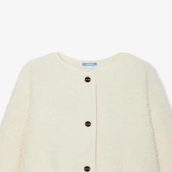 Veste en polaire enfant fille - blanc doux jacadi