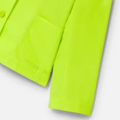 Veste enfant fille en tissu technique - vert fluo